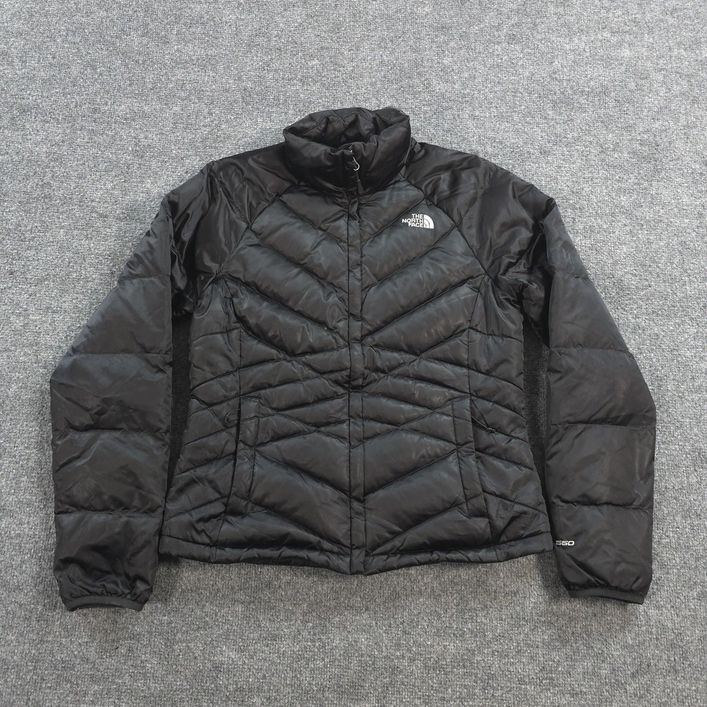 The North Face Jacket Womens M Black Aconcagua 550 Down Puffer Quilted Outdoors
